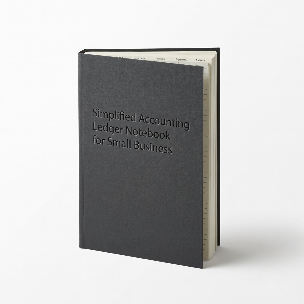 Simplified Accounting Ledger Notebook for Small Business