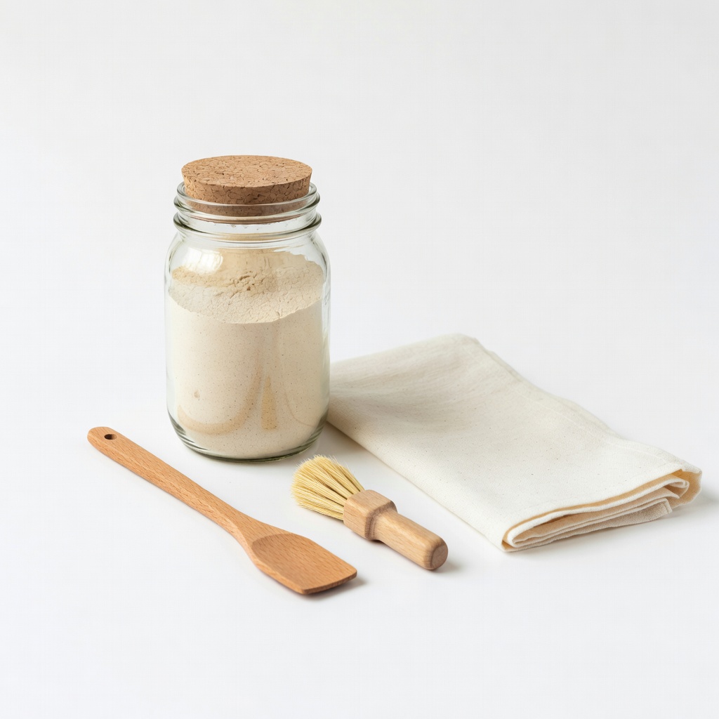 Sourdough Starter Kit for Beginners with Dehydrated Culture and Tools