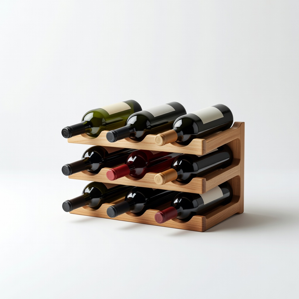 SRIWOOD 6 Bottle Wine Rack
