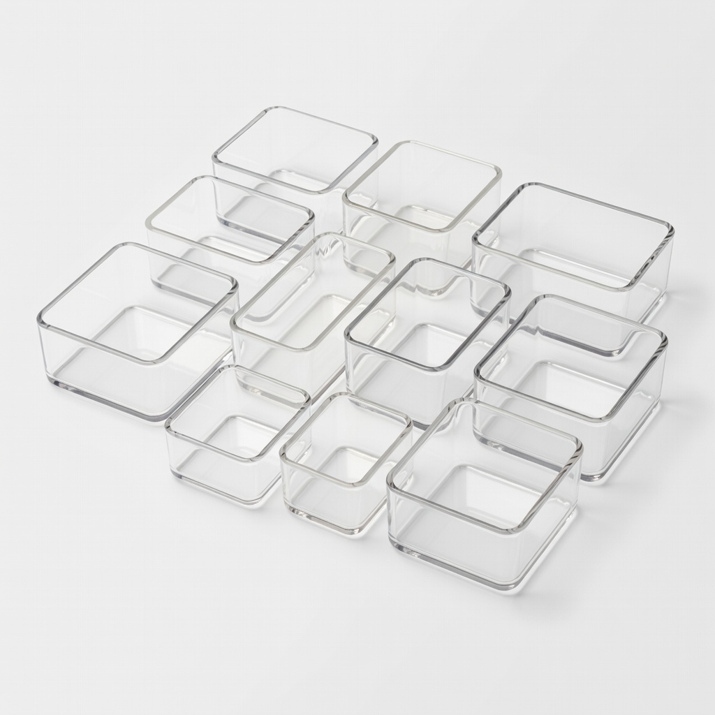 STORi Clear Plastic Drawer Organizers (Set of 10)