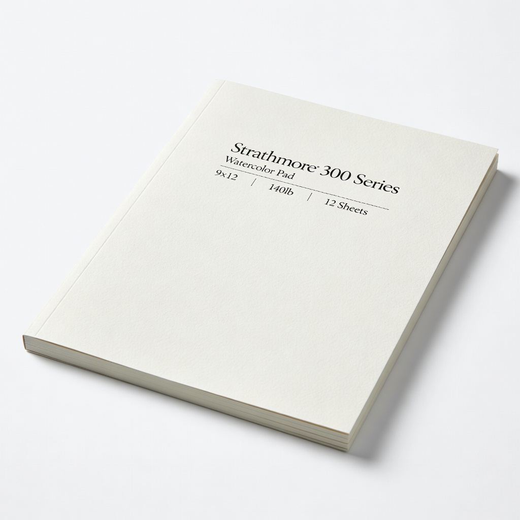 Strathmore 300 Series Watercolor Pad, 9x12", 140lb, 12 Sheets