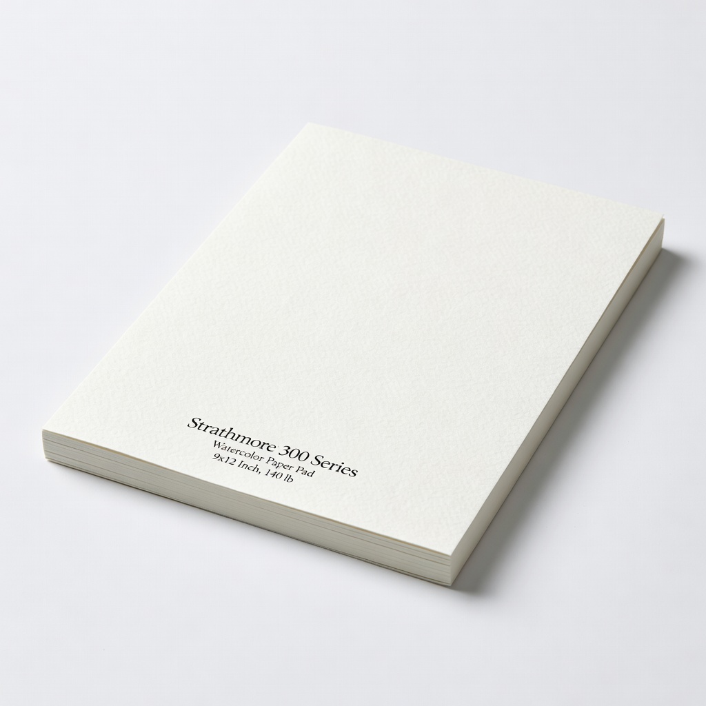 Strathmore 300 Series Watercolor Paper Pad, 9x12 Inch, 140 lb