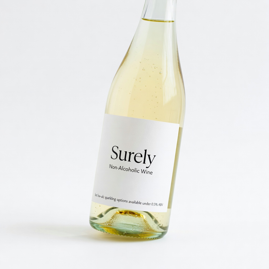 Surely Non-Alcoholic Wine (but low-alc sparkling options available under 0.5% ABV)