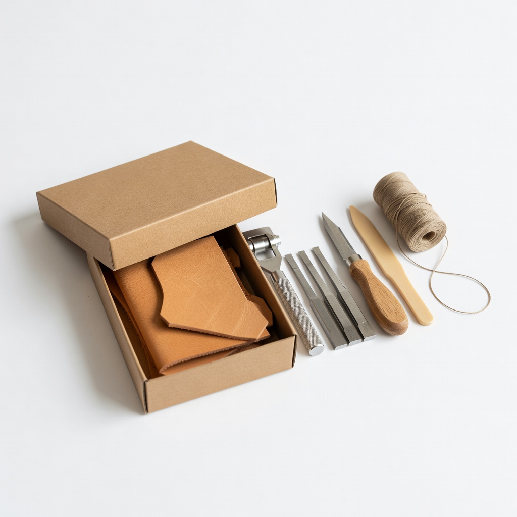 Tandy Leather Beginner Wallet Kit with Tools
