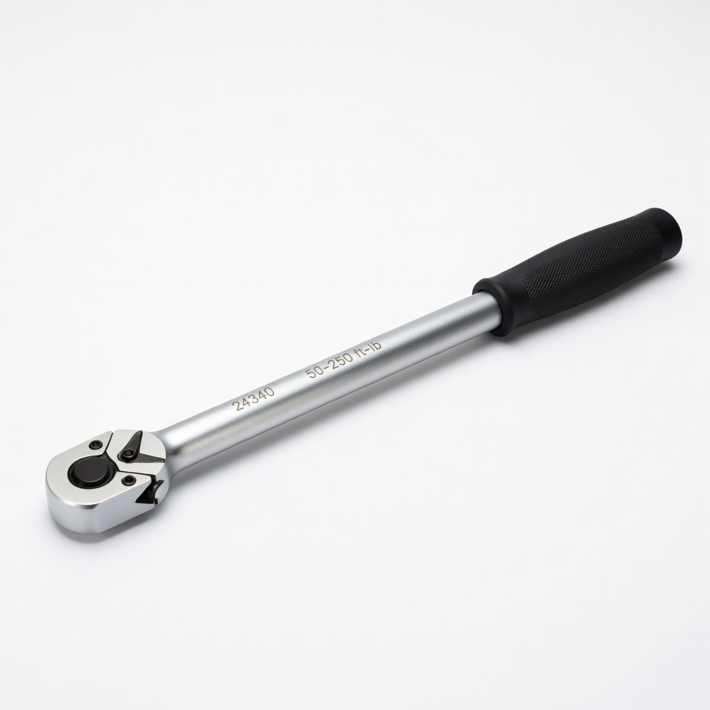 TEKTON 24340 1/2 Inch Drive Torque Wrench (50-250 ft-lb)