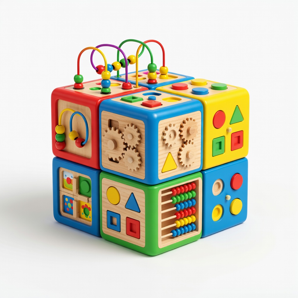 Top Bright 6 Sided Activity Cube