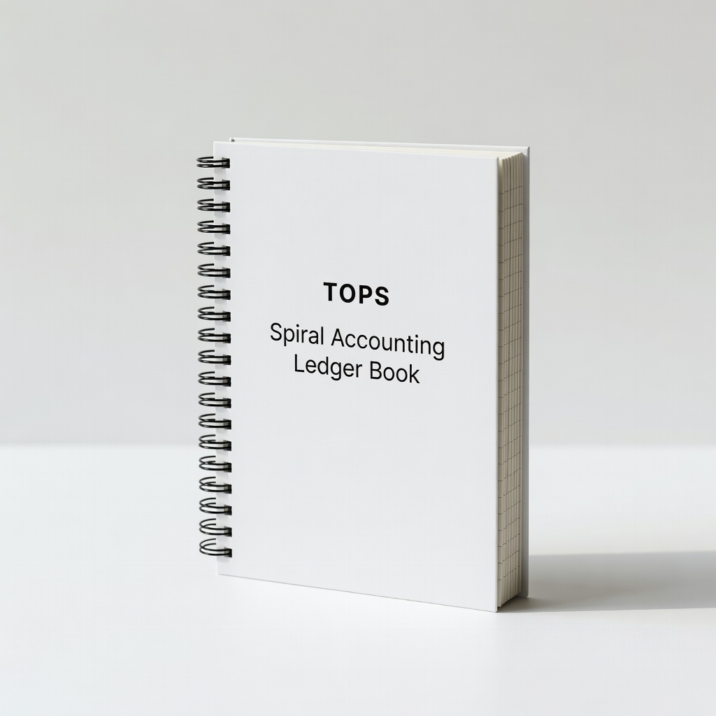 TOPS Spiral Accounting Ledger Book