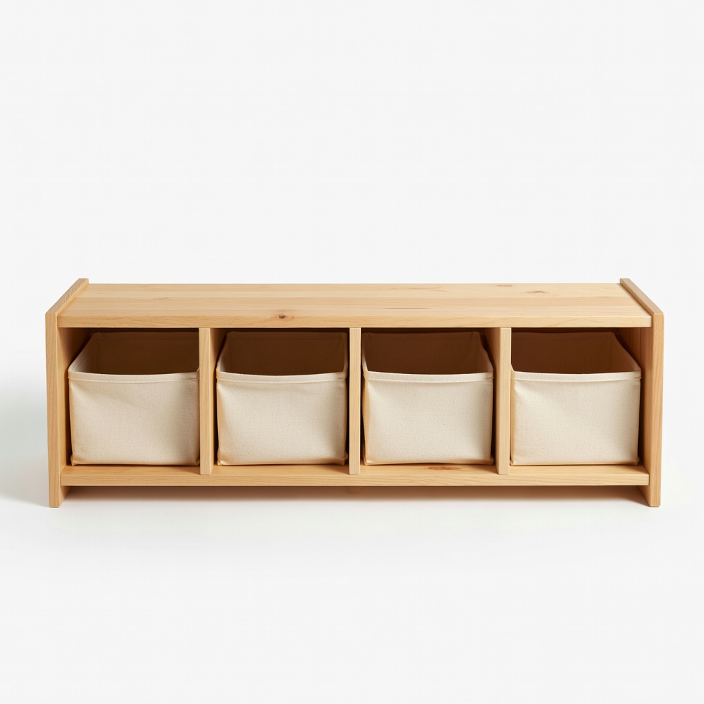 Tot Tutors Kids Wood Toy Organizer