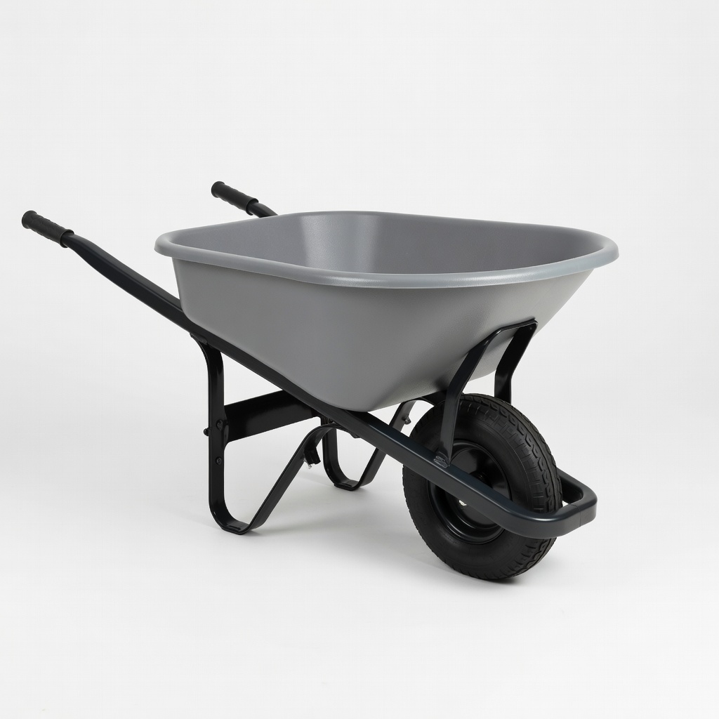 True Temper 6 cu. ft. Poly Wheelbarrow