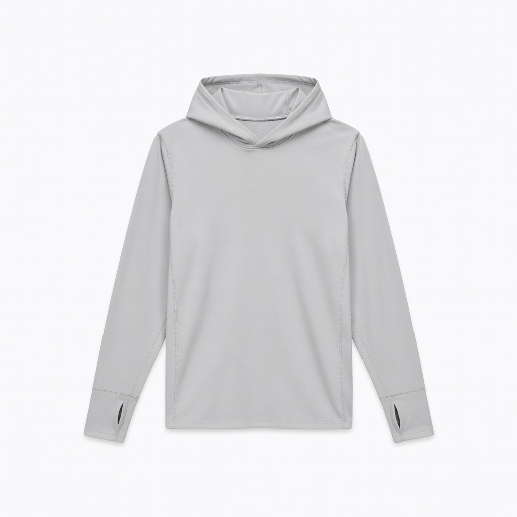 TSLA Men's Long Sleeve Hoodie with Thumb Holes