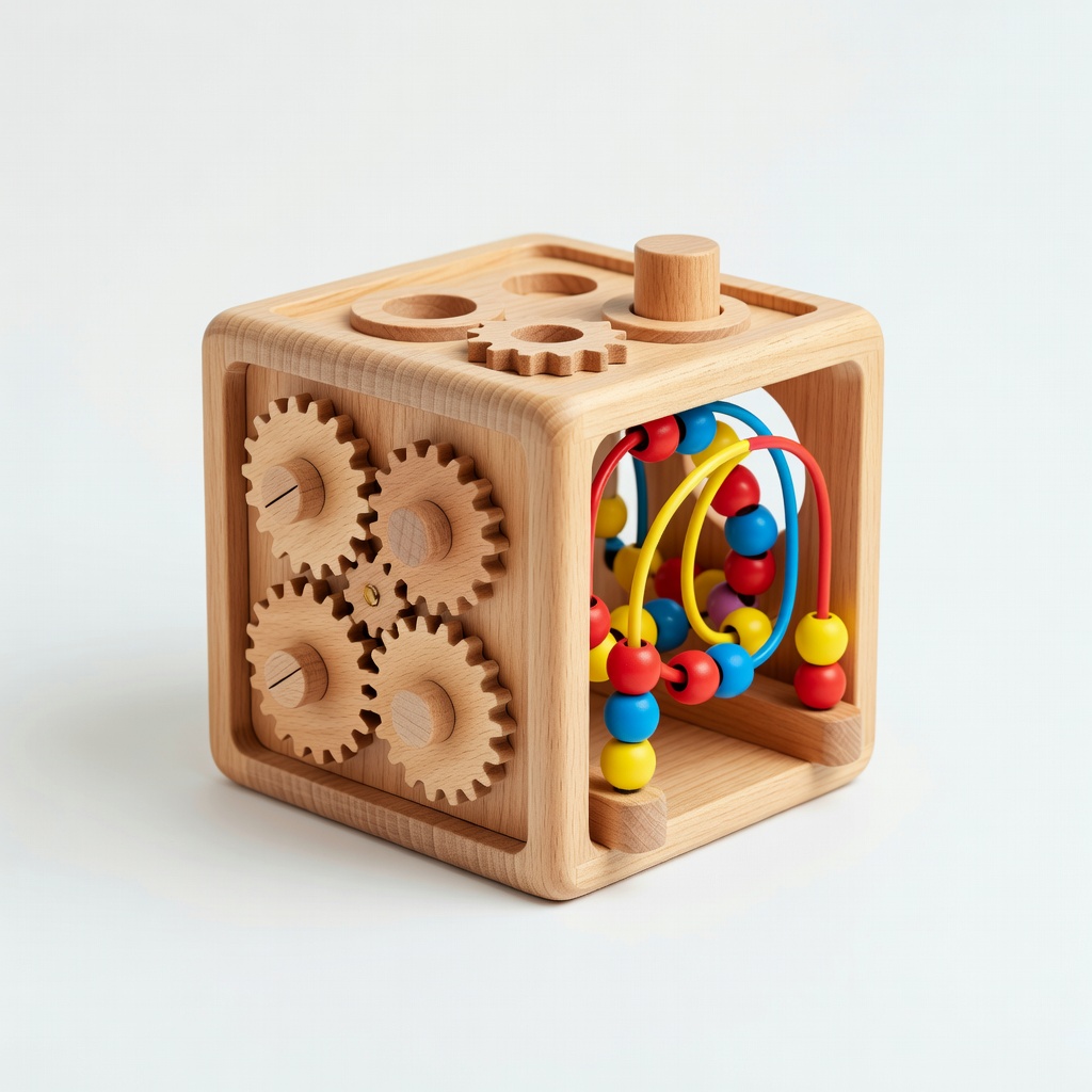 TSXXG Wooden Montessori Busy Cube (Pre-made Inspiration)