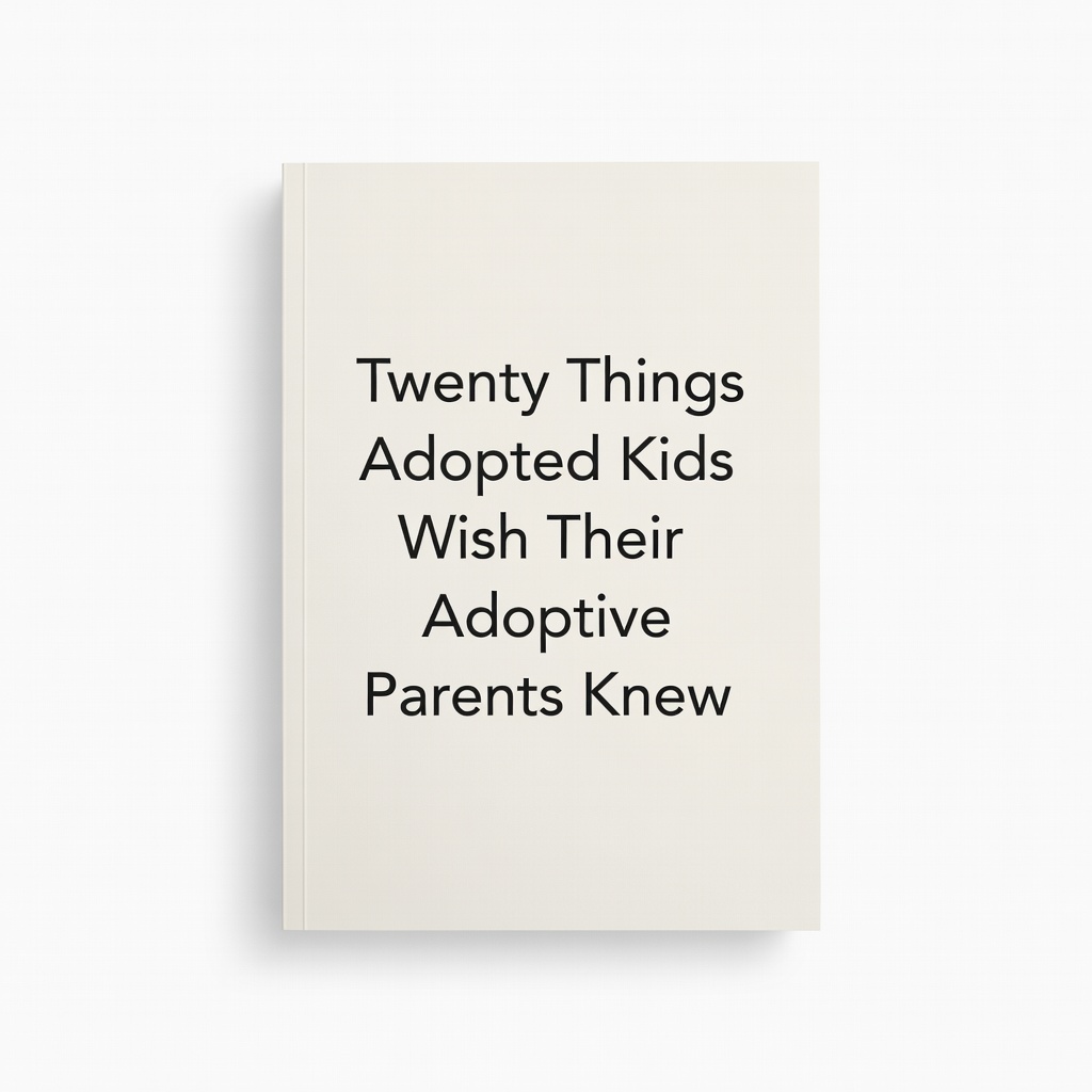 Twenty Things Adopted Kids Wish Their Adoptive Parents Knew