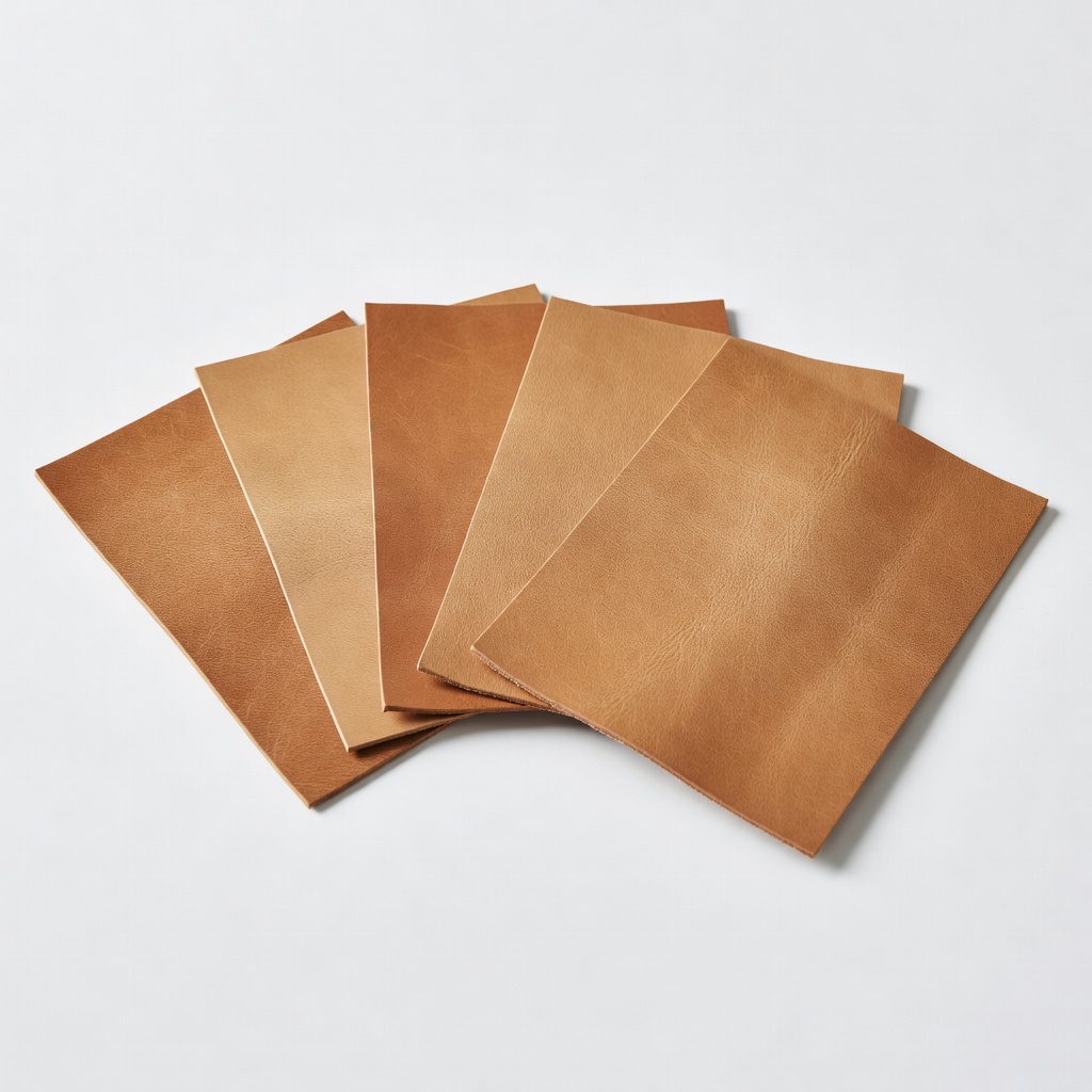 Vegetable Tanned Leather Practice Sheets, 5PCS