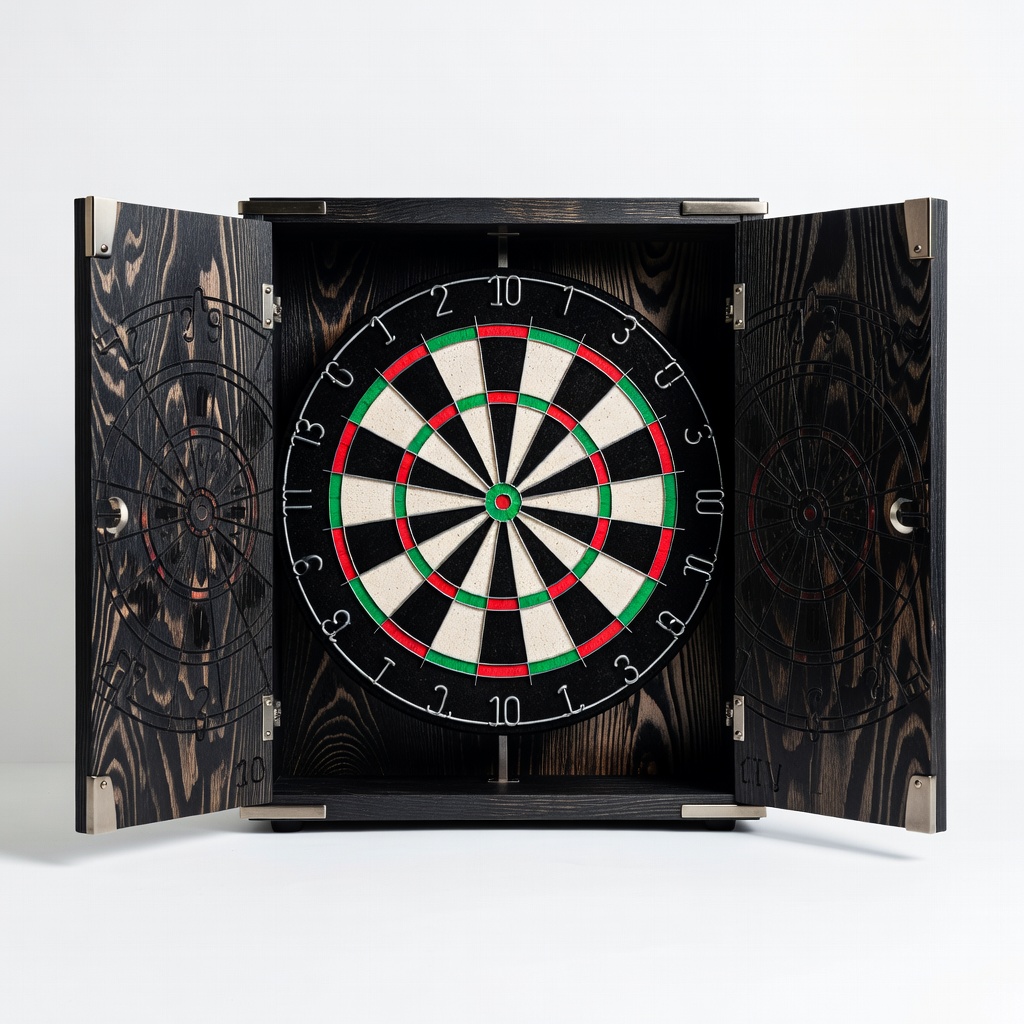Viper Sinister Wood Dartboard Cabinet