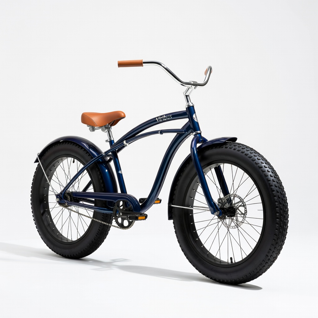 Viribus Fat Tire Beach Cruiser Bike 26 Inch