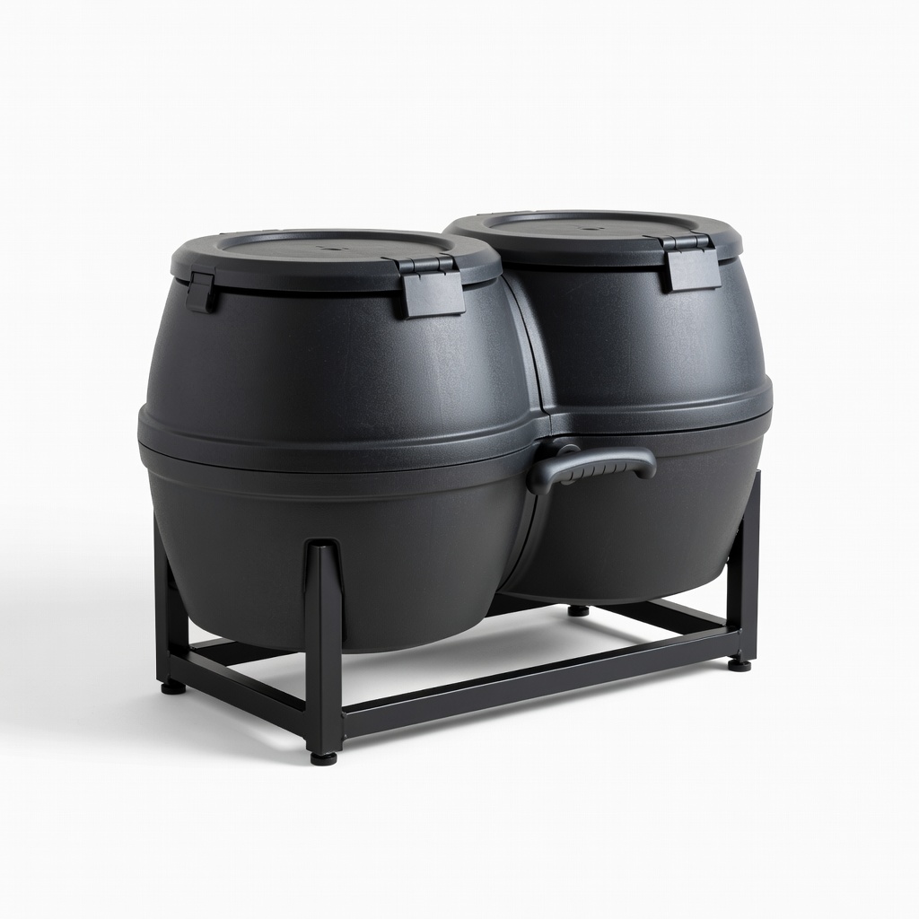 VIVOSUN Outdoor Tumbling Composter Dual Chamber 40 Gallon