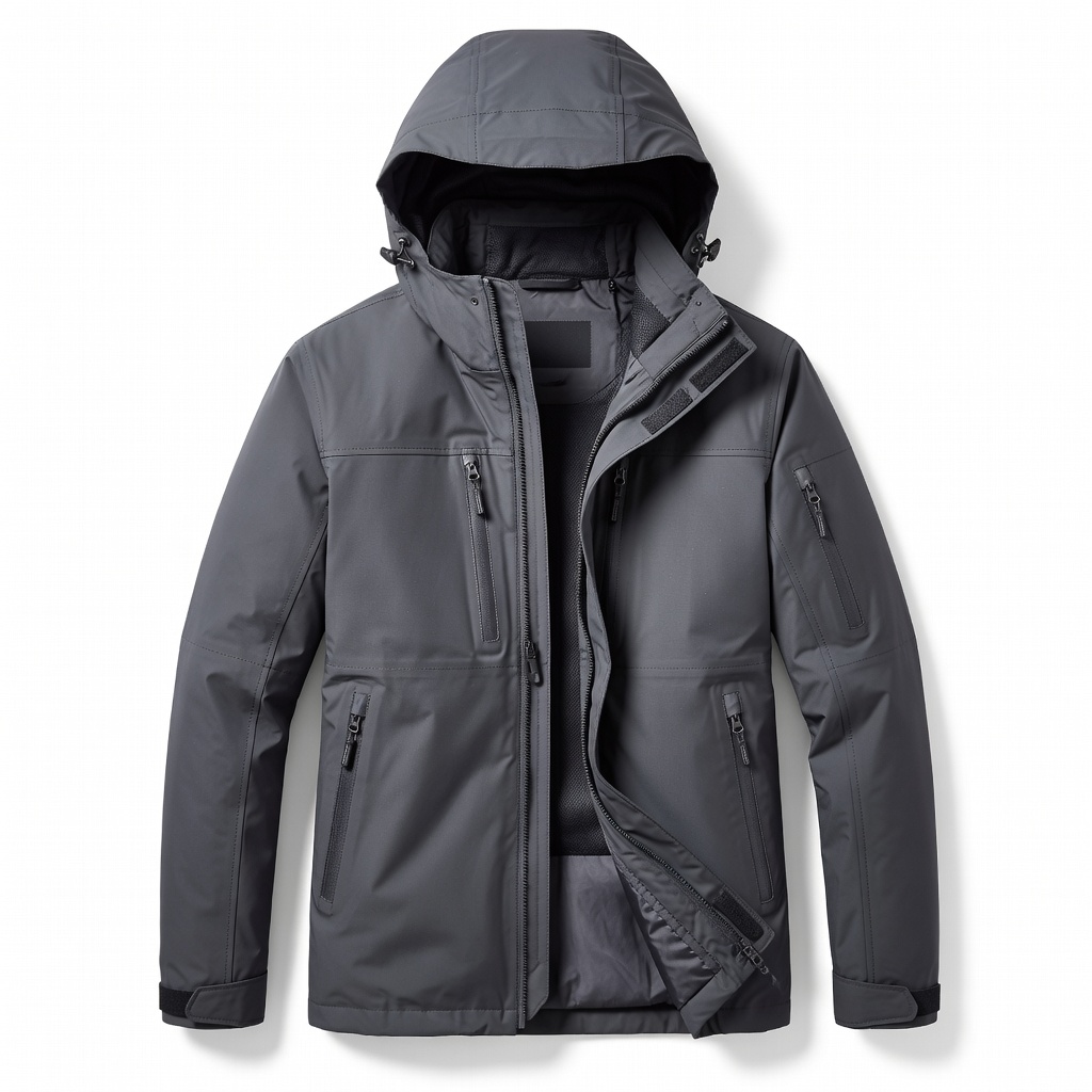 Wantdo Men's Waterproof Windproof Hooded Jacket