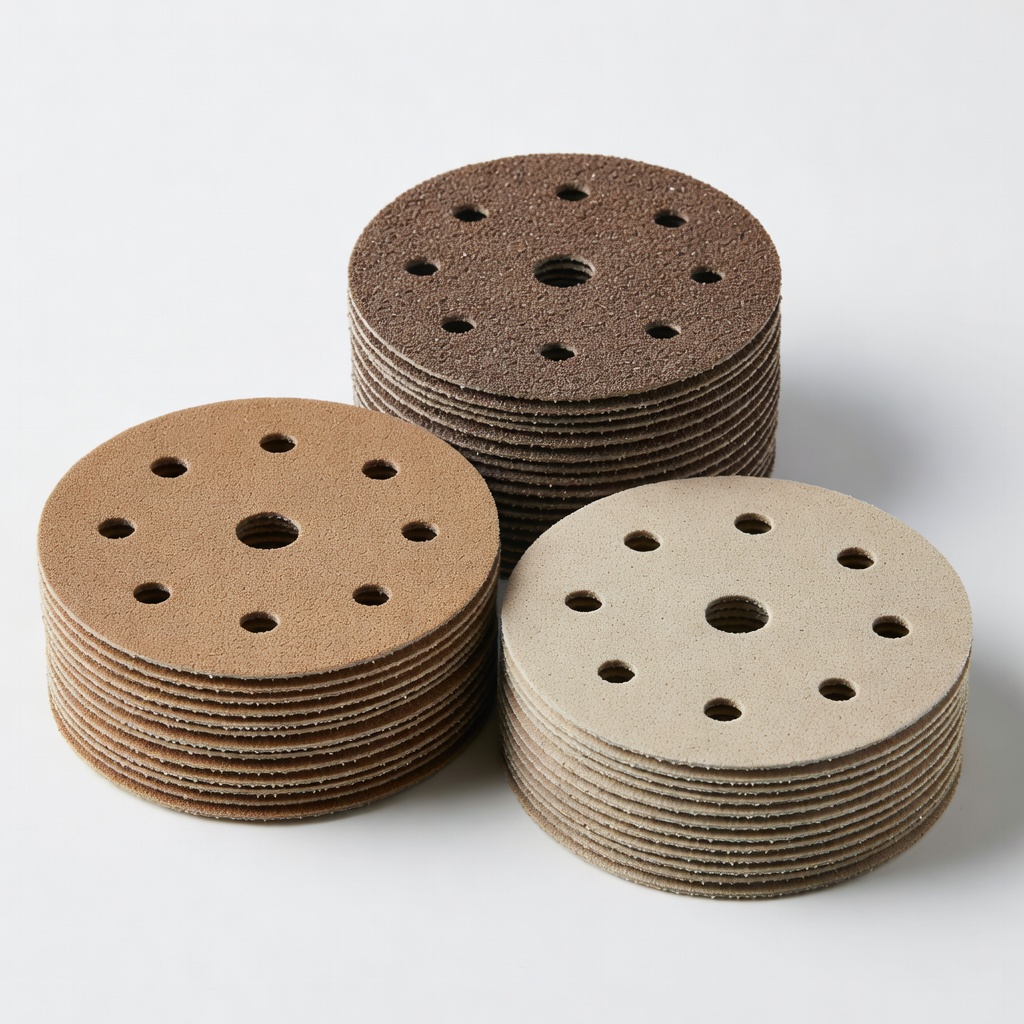 WEN 6368 120/150/240-Grit 5-Inch 8-Hole Hook and Loop Sanding Discs (30 Pack)