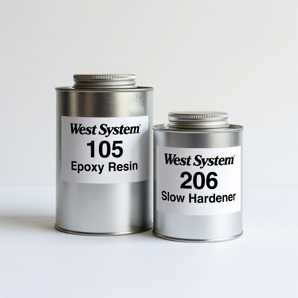 West System 105 Epoxy Resin with 206 Slow Hardener