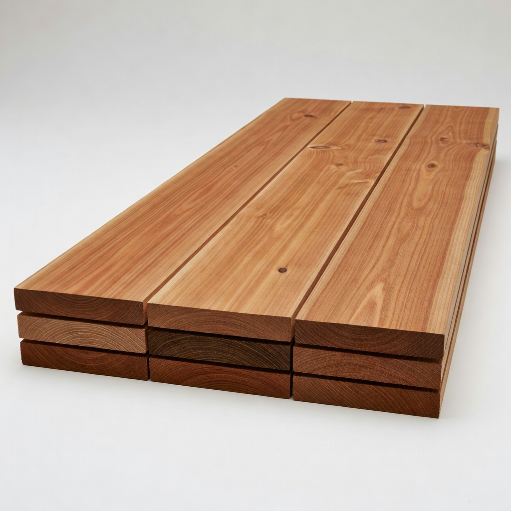 Western Red Cedar 2x6x8 ft Board (4-pack)