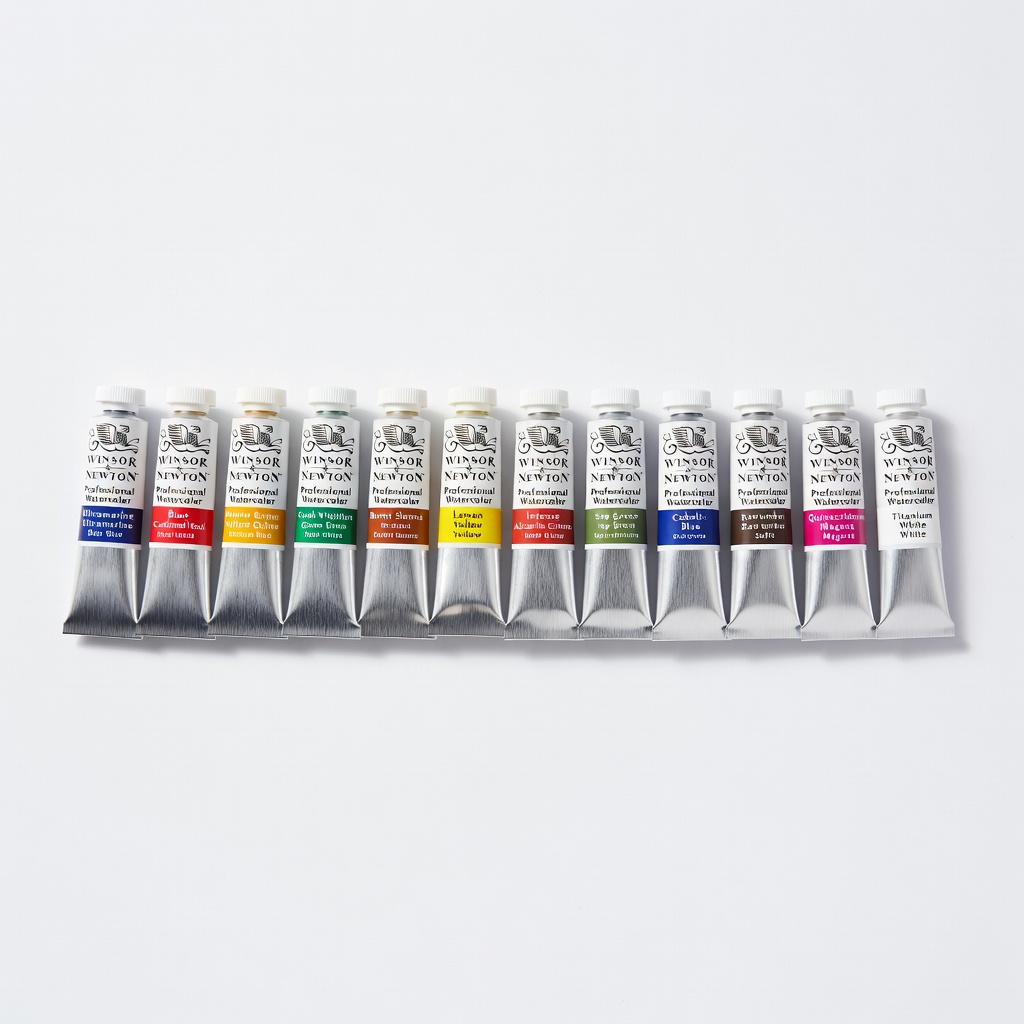 Winsor & Newton Professional Watercolor Tubes Set, 12 Colors