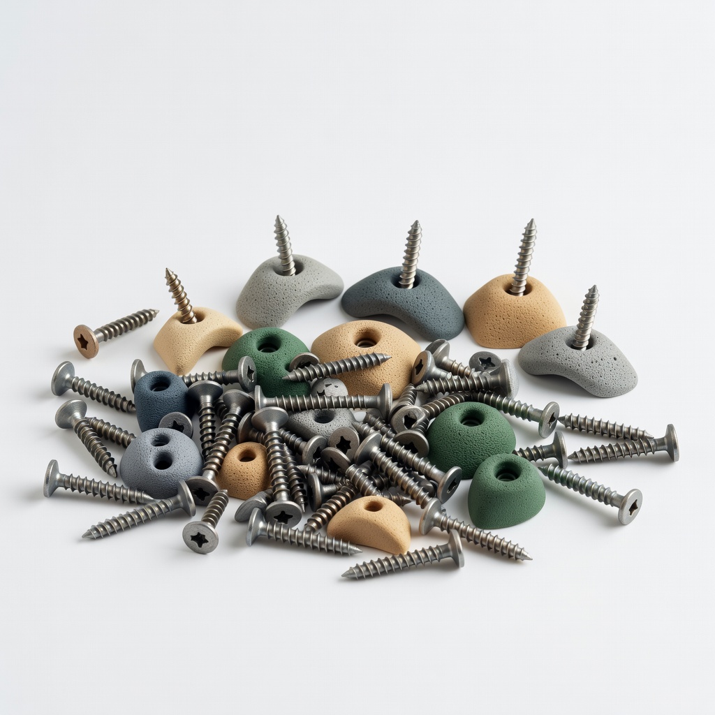 Wood Screws for Climbing Holds - 100 Pack Assortment