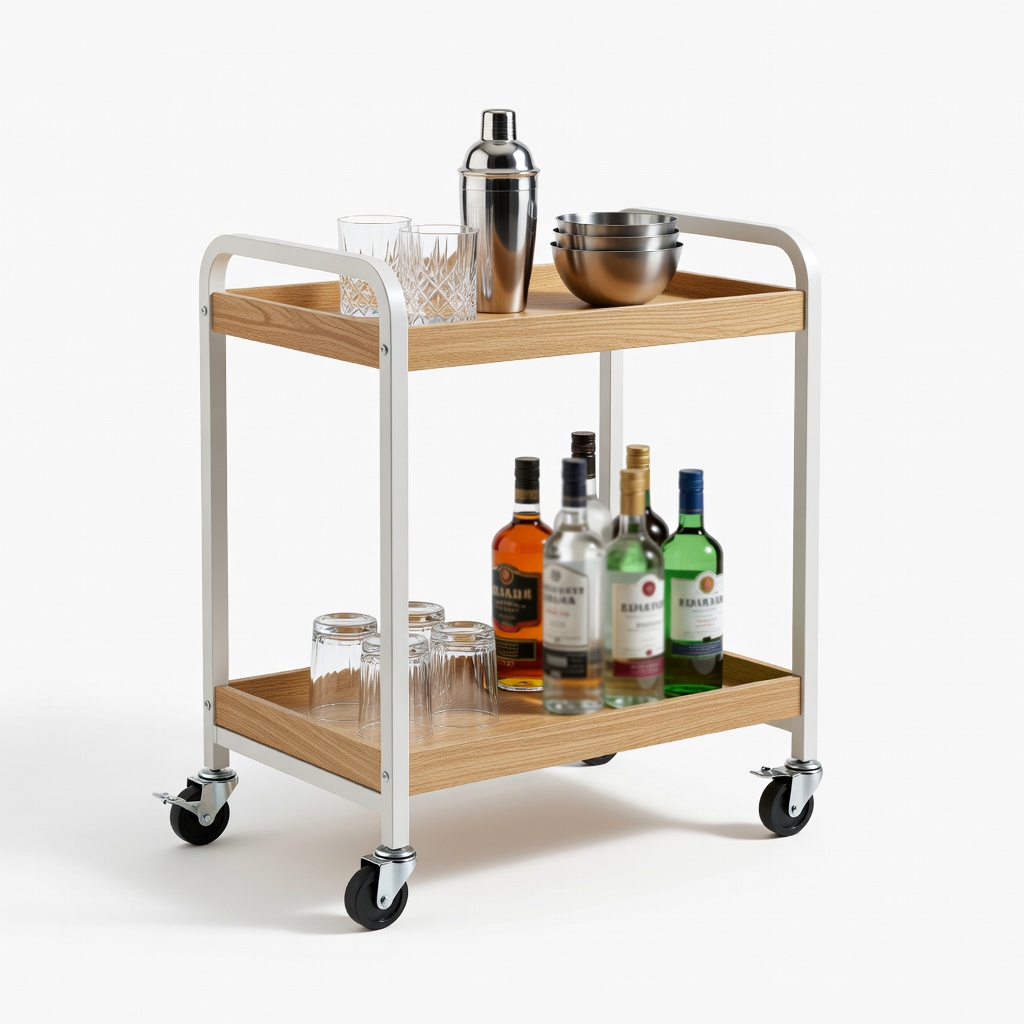 Yaheetech Rolling Bar Cart