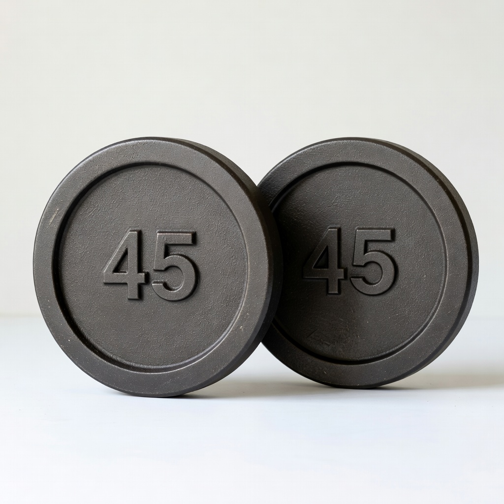 Yes4All Cast Iron Weight Plates 45lb Pair