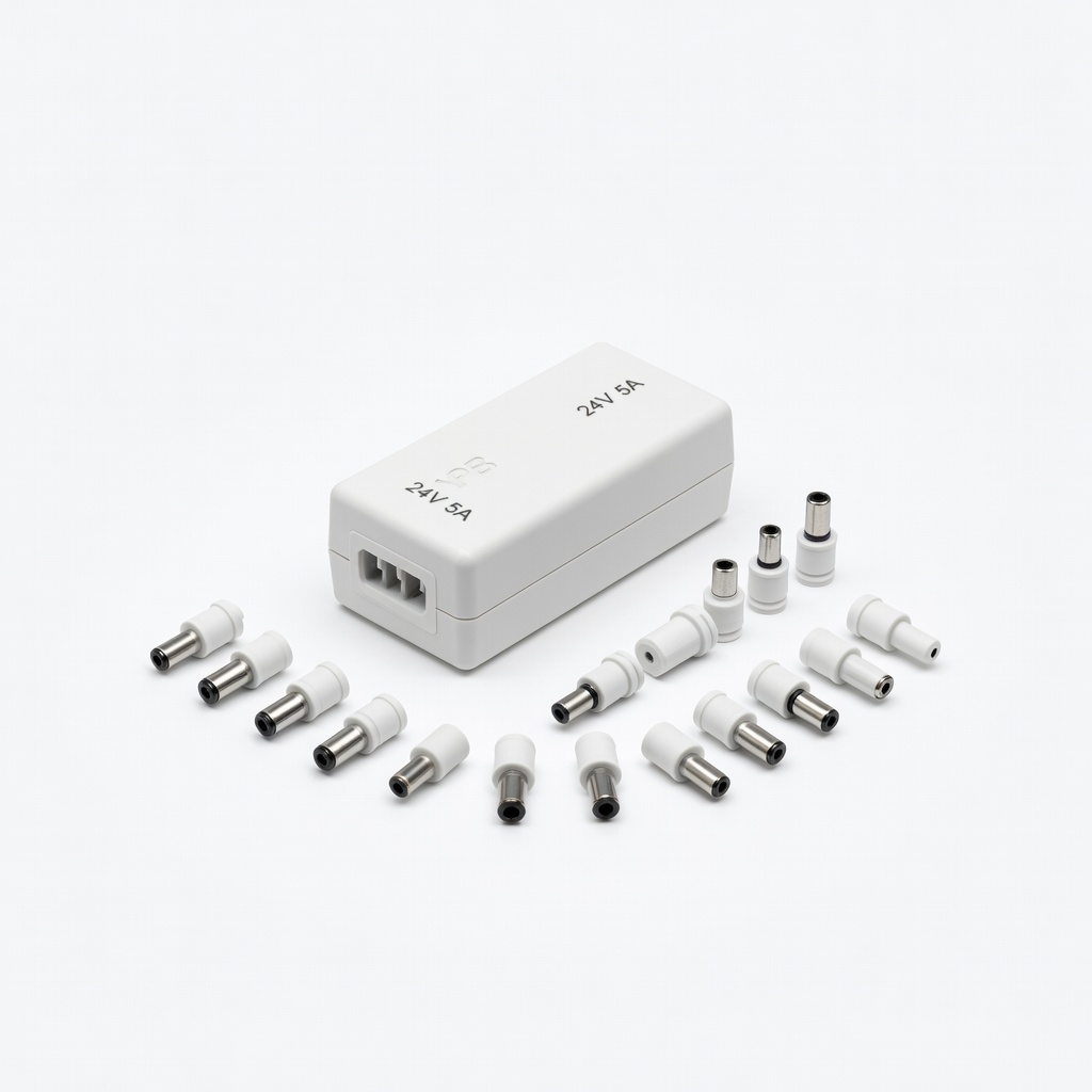 YPB Universal AC Adapter 24V 5A with 14 Tips