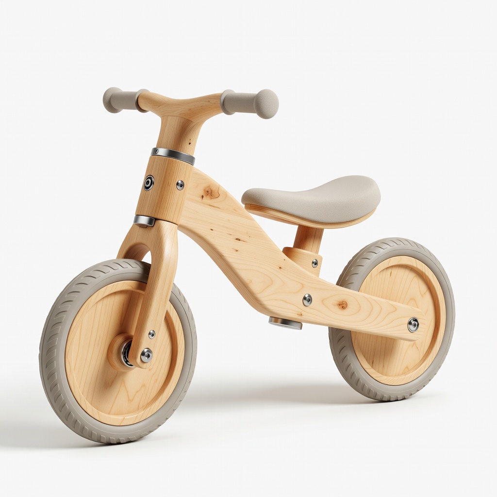 YVMAX Wooden Balance Bike for 18 Months to 5 Years Old