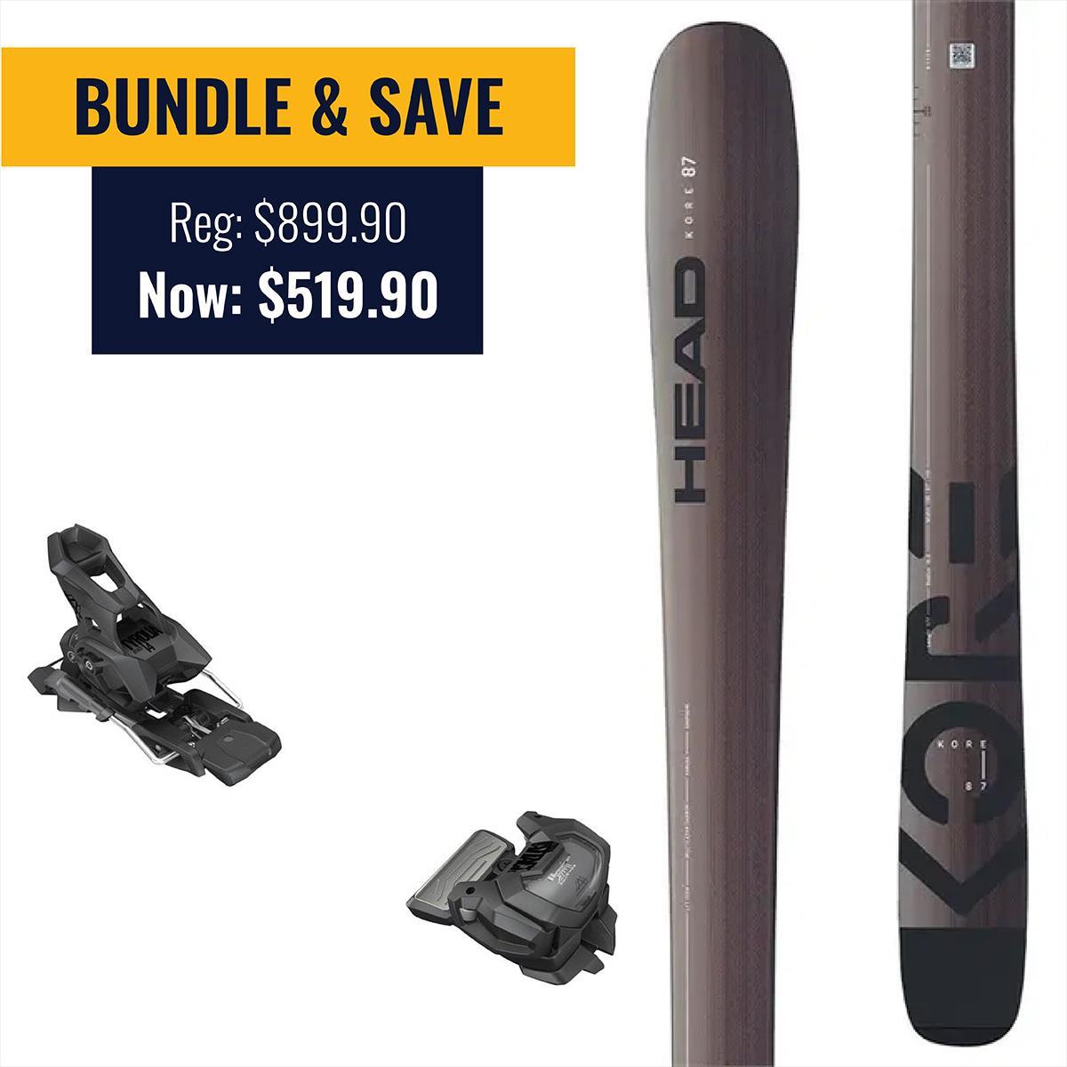 Head KORE 87 Skis with Bindings