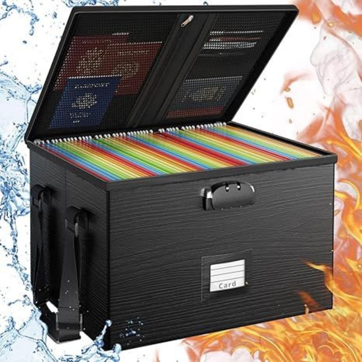 HearthSong Lockable File Organizer Box
