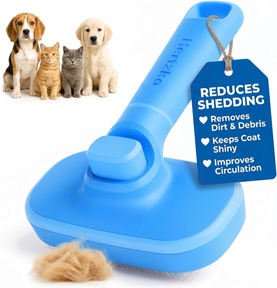 Hertzko Self Cleaning Slicker Brush