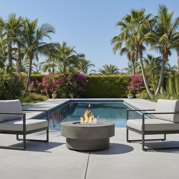 Heylara Outdoor Fire Pit Table 34-Inch, 50,000 BTU, Propane