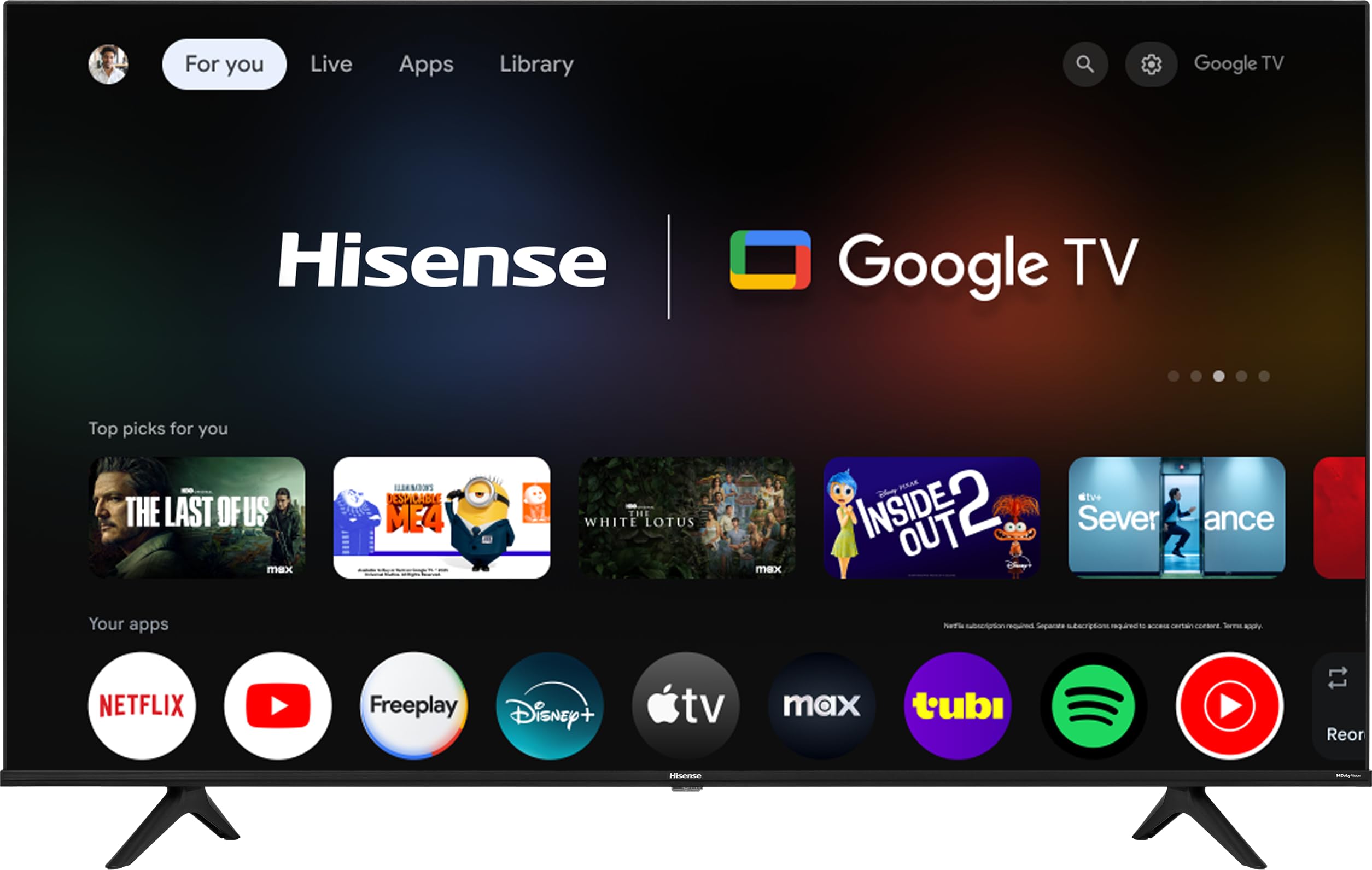 Hisense 65-Inch Class A6 Series LED 4K UHD Smart Google TV 65A6K