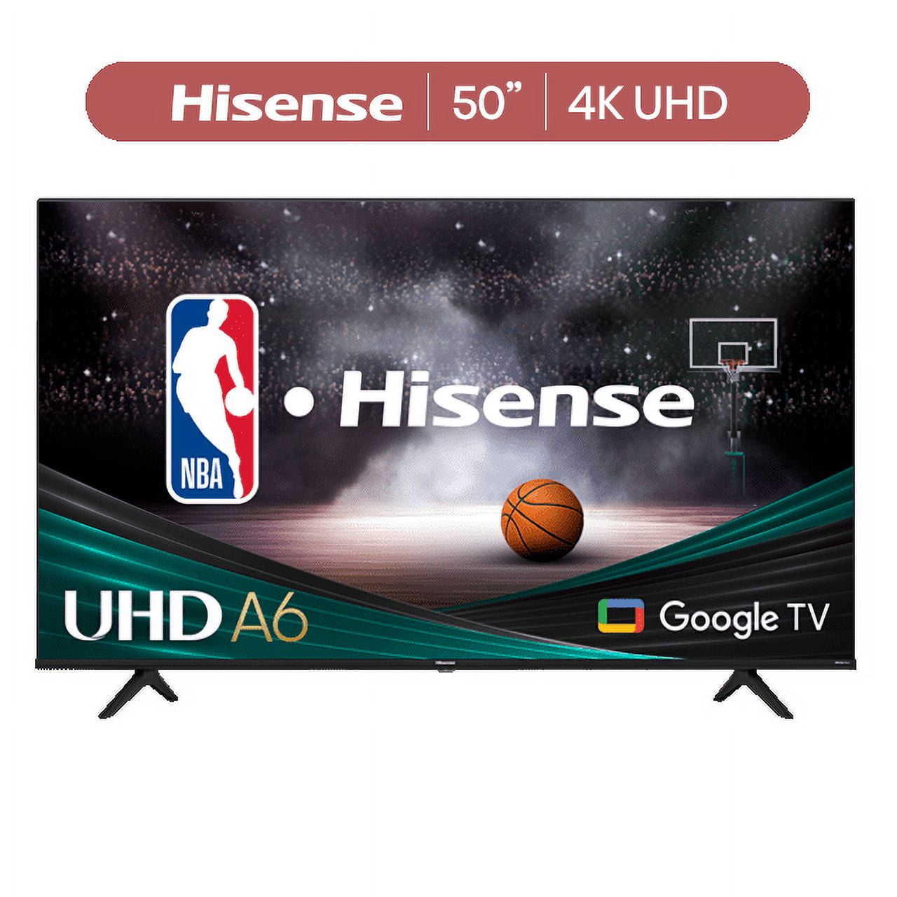 Hisense A6 Series 50-inch A6H 4K UHD Smart Google TV (2025 Model)