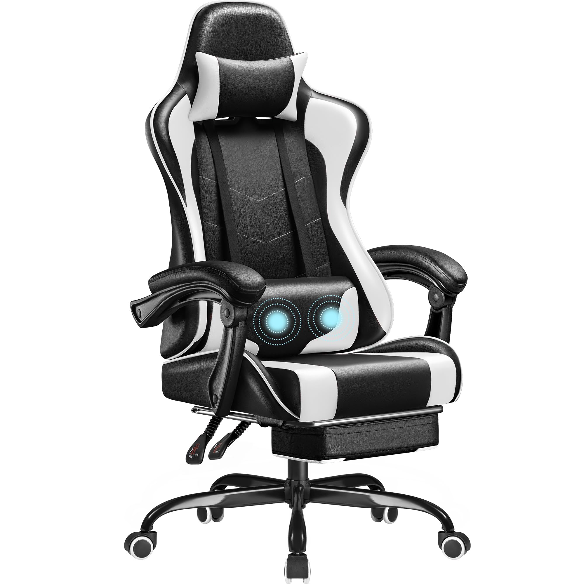 Homall Gaming Chair, Massage Lumbar Support