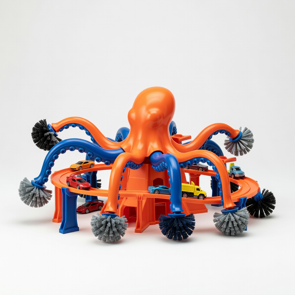 Hot Wheels City Ultimate Octo Car Wash Track Set