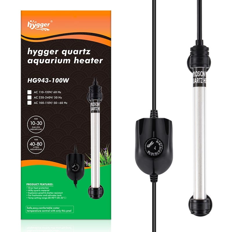 hygger USB Aquarium Kit 5 Gallon with Light Filter Heater