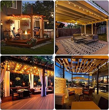 Hykolity 100ft Outdoor String Lights