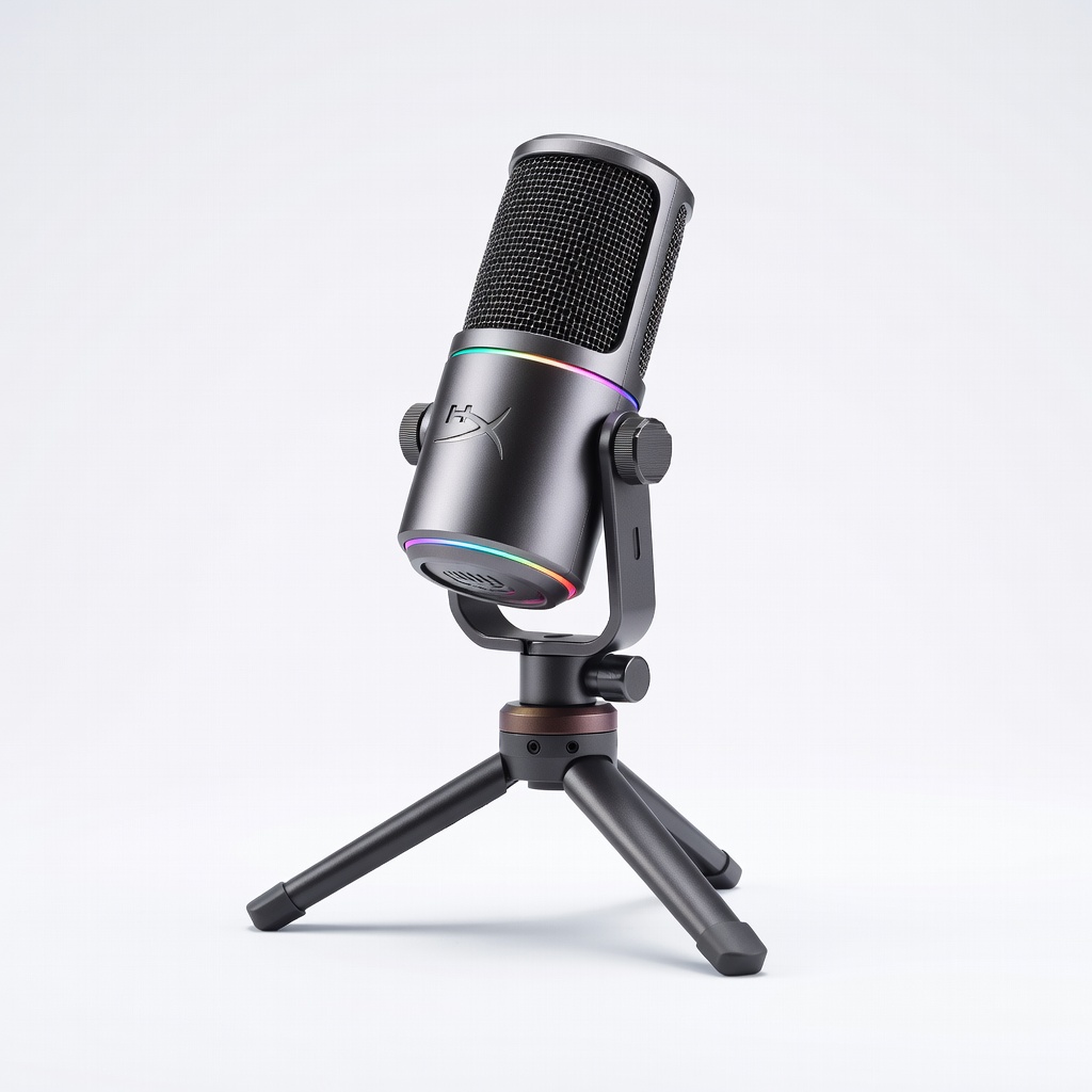 HyperX QuadCast S – USB Condenser Gaming Microphone, 2024 Edition