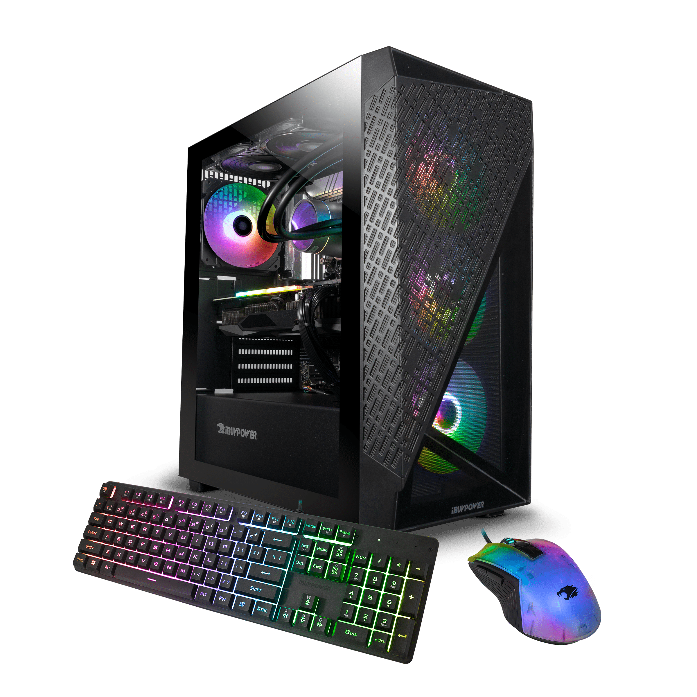 iBUYPOWER Slate 6 Mesh Gaming PC - AMD Ryzen 5 9600X, NVIDIA GeForce RTX 5060 8GB, 16GB DDR5 RAM, 1TB NVMe SSD