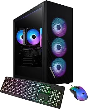 iBUYPOWER SlateMesh Gaming PC - AMD Ryzen 5 7600, NVIDIA RTX 4060 8GB, 16GB DDR5 RAM, 1TB NVMe SSD