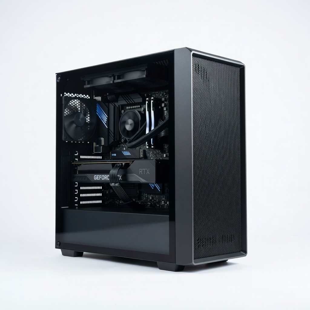 iBUYPOWER SlateMesh Gaming PC (AMD Ryzen 7 7700X, RTX 4070 Super 12GB, 32GB DDR5, 1TB NVMe SSD)