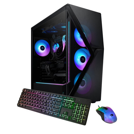 iBUYPOWER SlateMesh Gaming PC (AMD Ryzen 7 7800X3D, RTX 4070 12GB, 32GB DDR5, 1TB SSD)