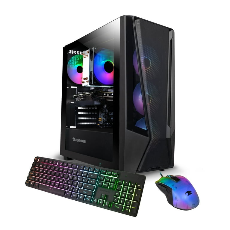 iBUYPOWER Trace Mesh Gaming PC – Intel Core i5-14400F, RTX 4060 8GB, 16GB DDR5, 1TB NVMe SSD
