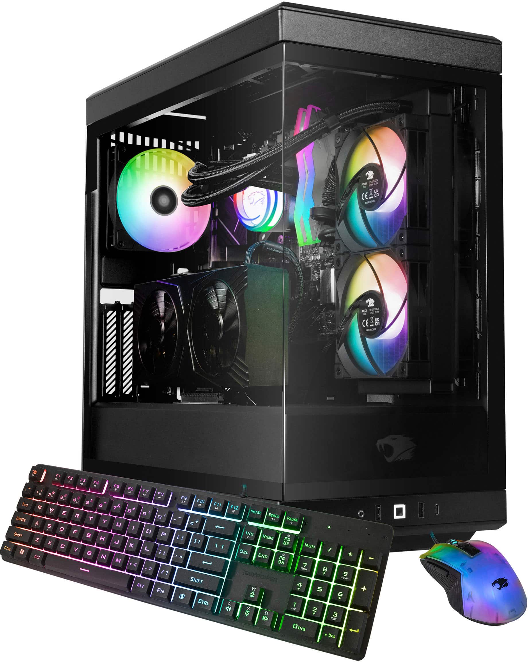 iBUYPOWER Y40 Gaming Desktop PC (Intel Core i7-14700F, NVIDIA GeForce RTX 4070 SUPER 12GB, 32GB DDR5 RAM, 2TB NVMe SSD)