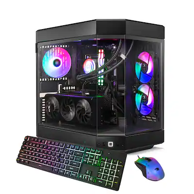 iBUYPOWER Y60 Gaming PC with Intel Core Ultra 7 265K, RTX 5070 12GB, 32GB DDR5 RAM, 1TB NVMe SSD + LG UltraGear 27GP950 27-inch 1440p 144Hz Nano IPS Monitor + SteelSeries Apex Pro Mini TKL Keyboard + Razer Viper V3 Pro Mouse