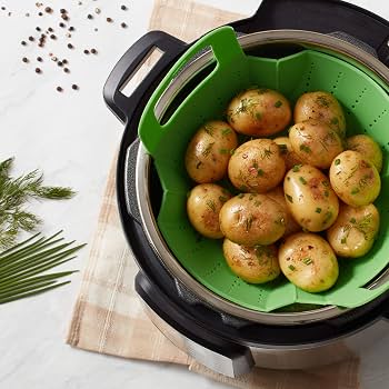 Instant Pot 4-Piece Steamer Basket Set with Silicone Handle