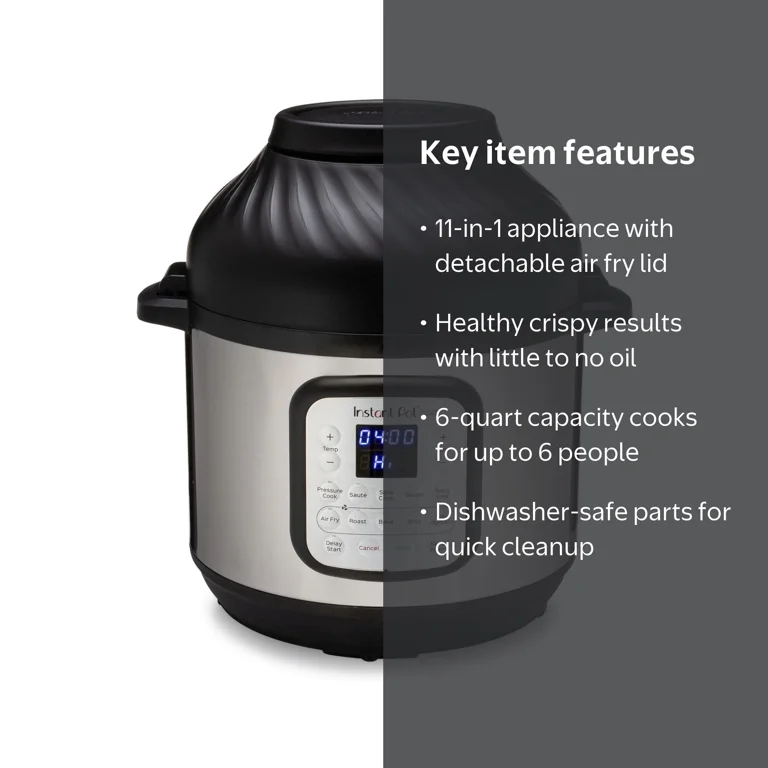 Instant Pot Duo Crisp 6.5Qt 9-in-1 Multi Cooker